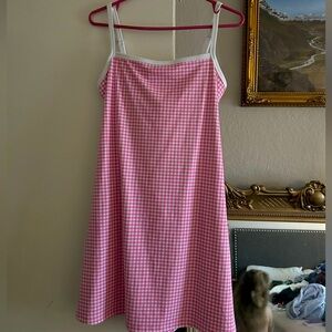 Wild Fable Pink Gingham Mini Dress
